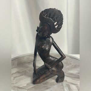 Handcrafted Brown Wooden Sculpture